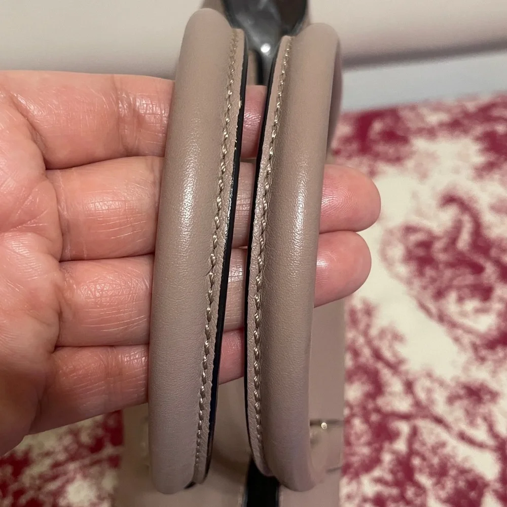 Valentino Garavani Studded Taupe Crossbody Bag - Picture 11 of 14